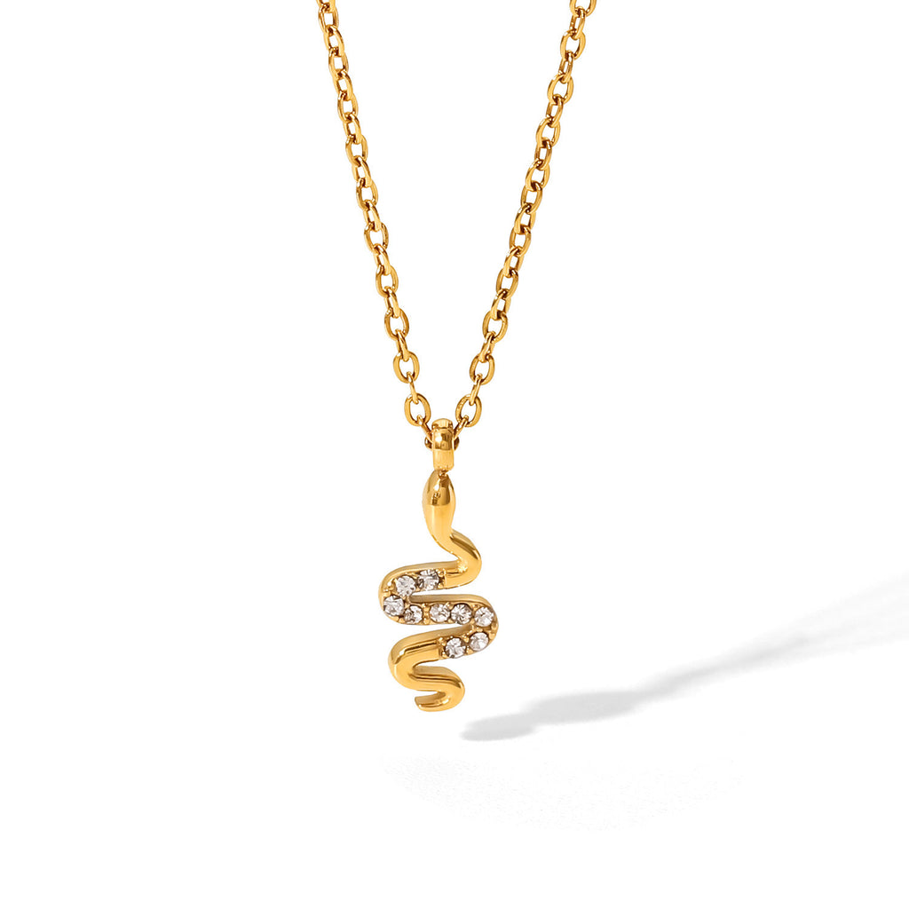 Mystique Gold Serpent Necklace