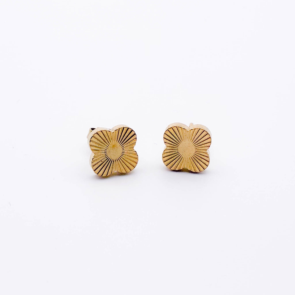 Sol Clover Studs