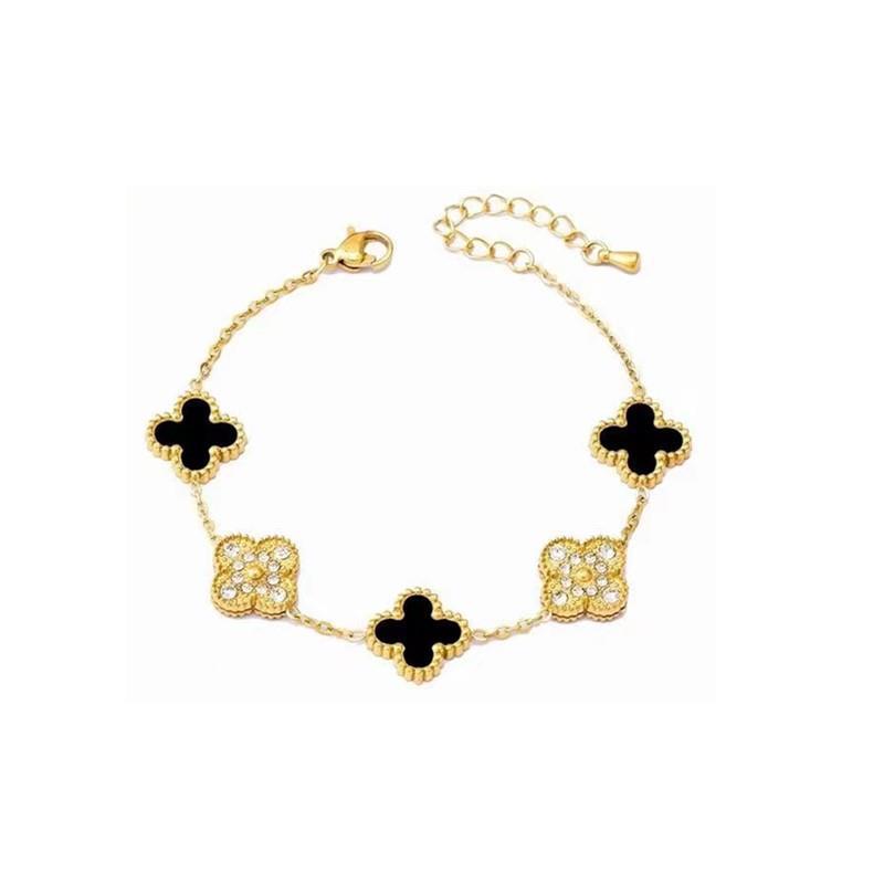 Luxe Double Sided Clover Bracelet