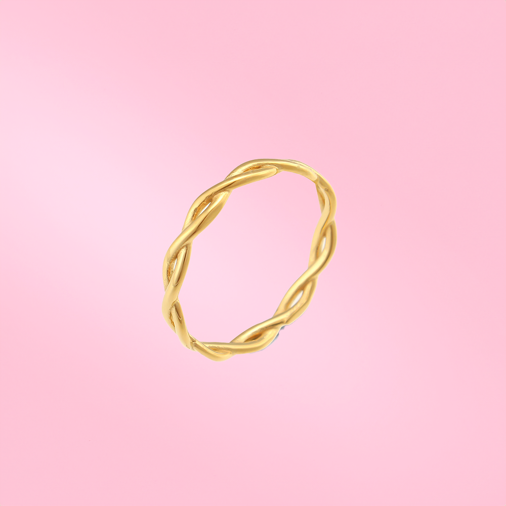 Wavy Stainless Steel Ring