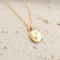 Oval Twin Star Necklace