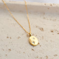 Oval Twin Star Necklace