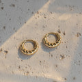 Croissant Sterling Silver Hoops