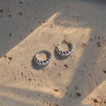 Croissant Sterling Silver Hoops