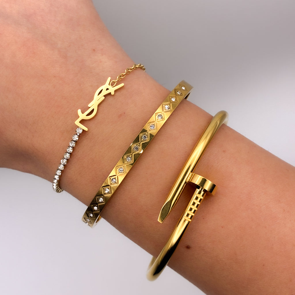 Luxe Initial Tennis Bracelet
