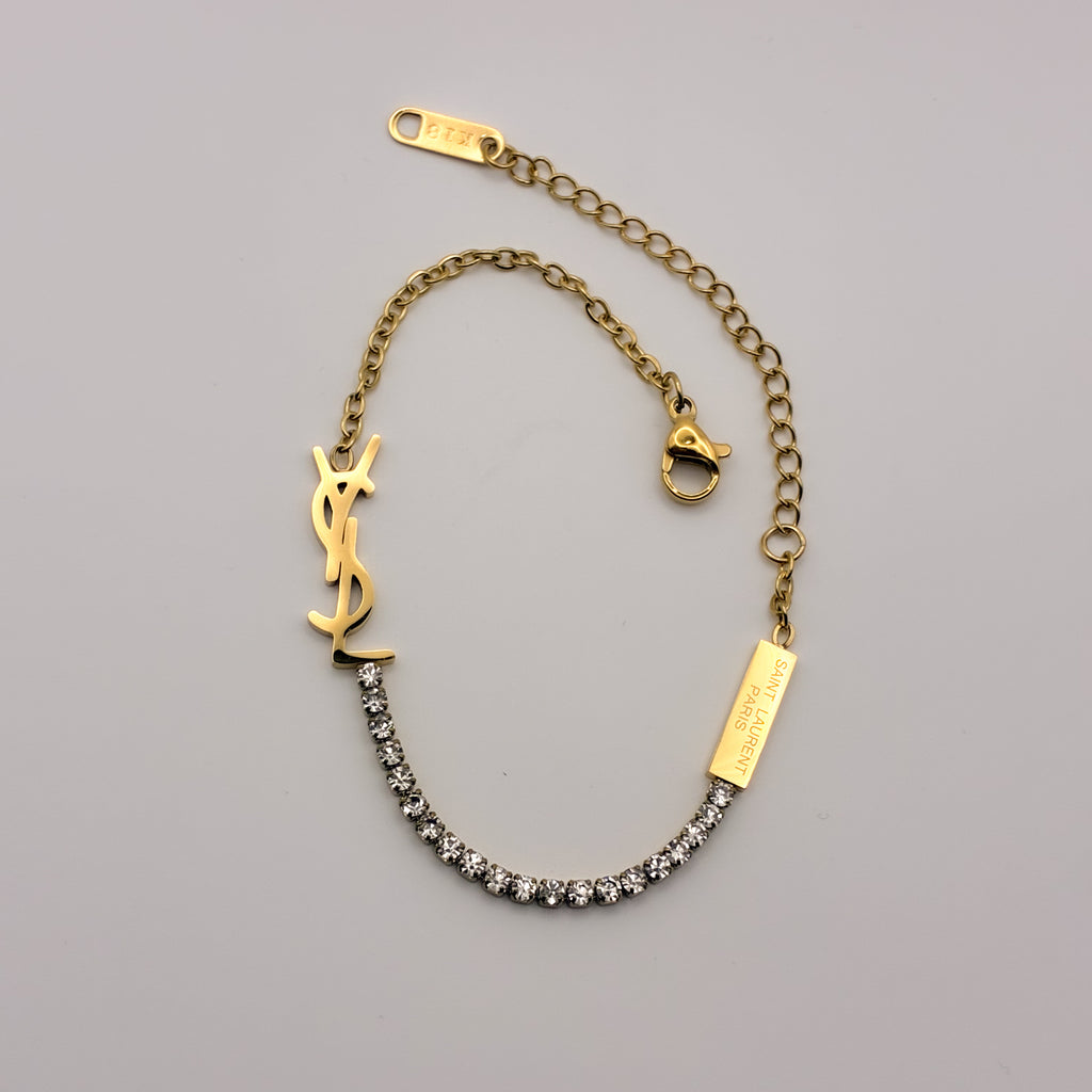 Luxe Initial Tennis Bracelet