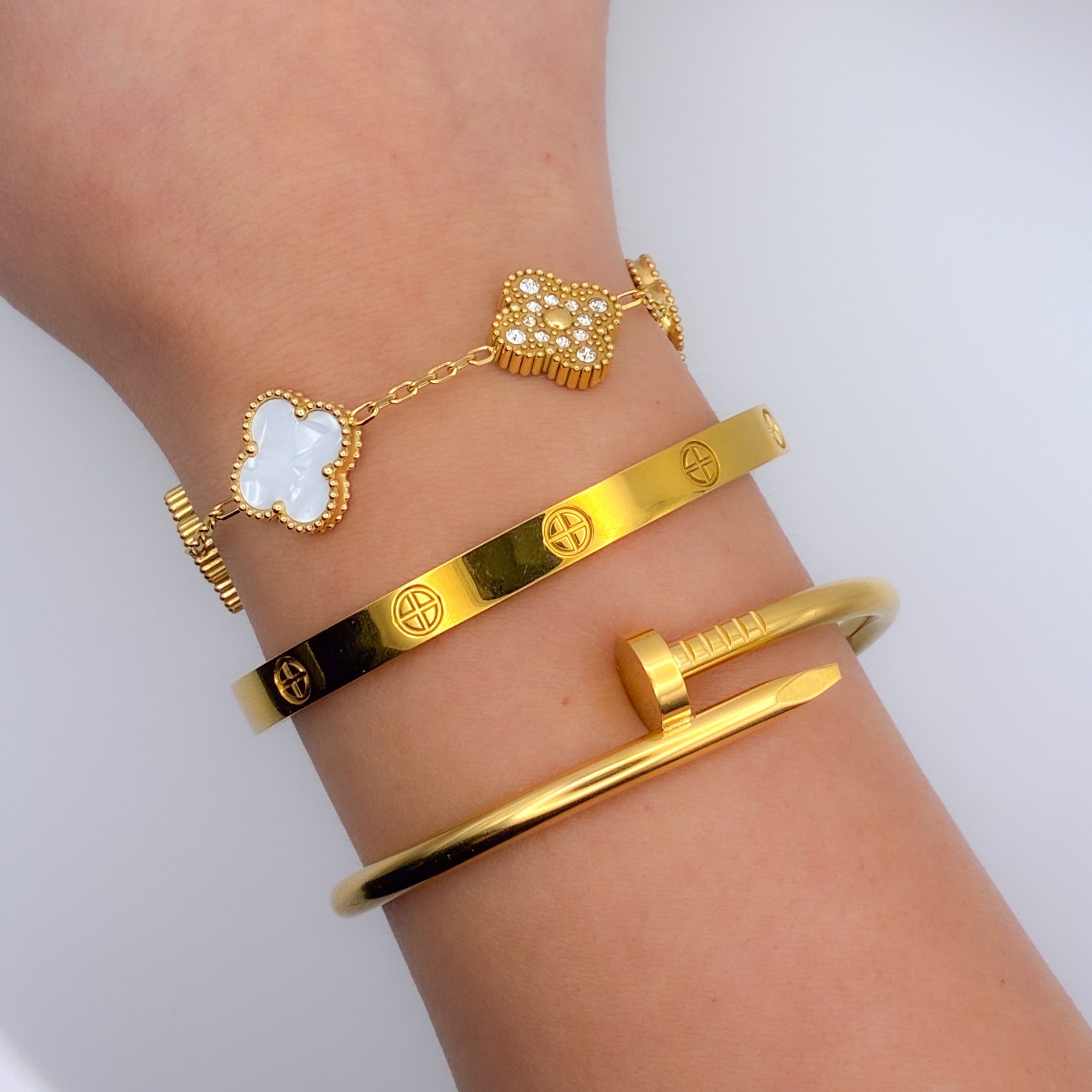 Grand Luxe Double sided Clover Bracelet
