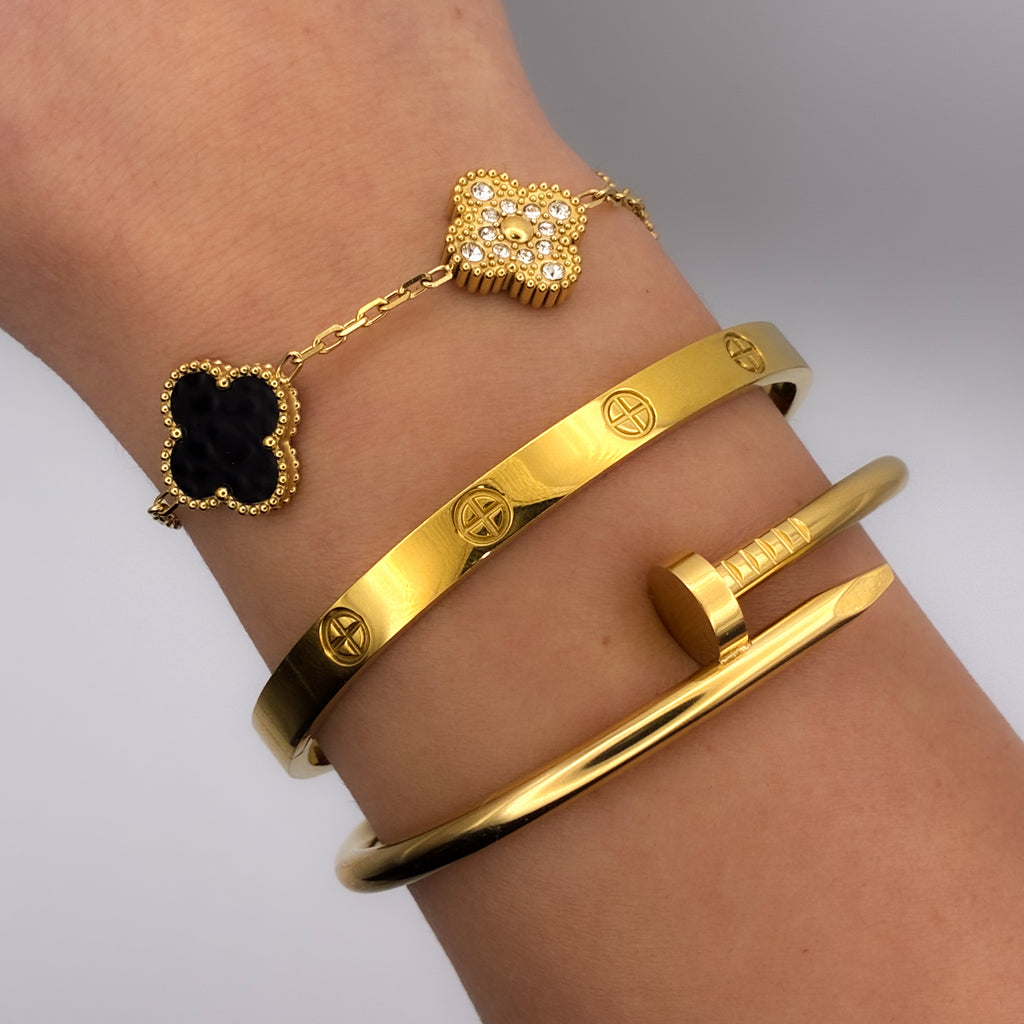 Grand Luxe Double sided Clover Bracelet