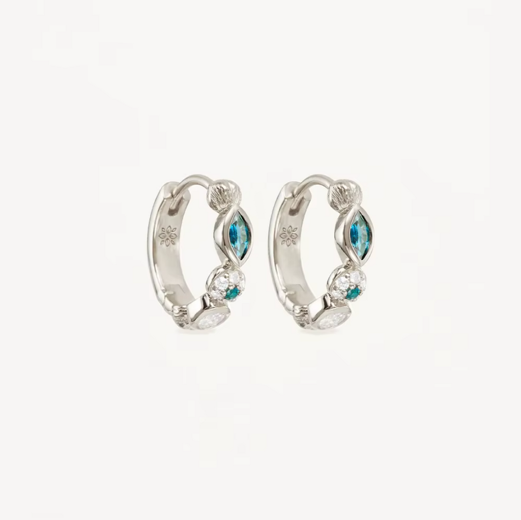 Crystal Wave Hoops