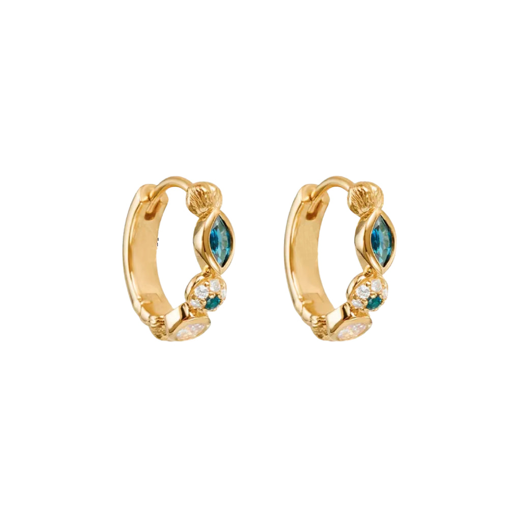 Crystal Wave Hoops