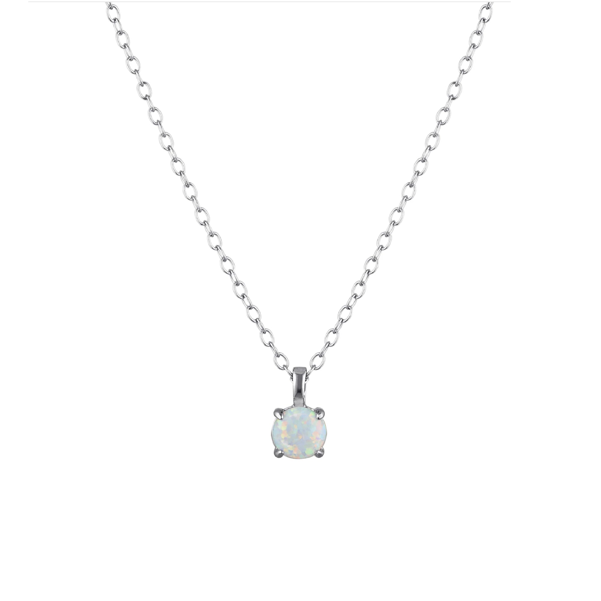 Opal Essence Sterling Silver Necklace