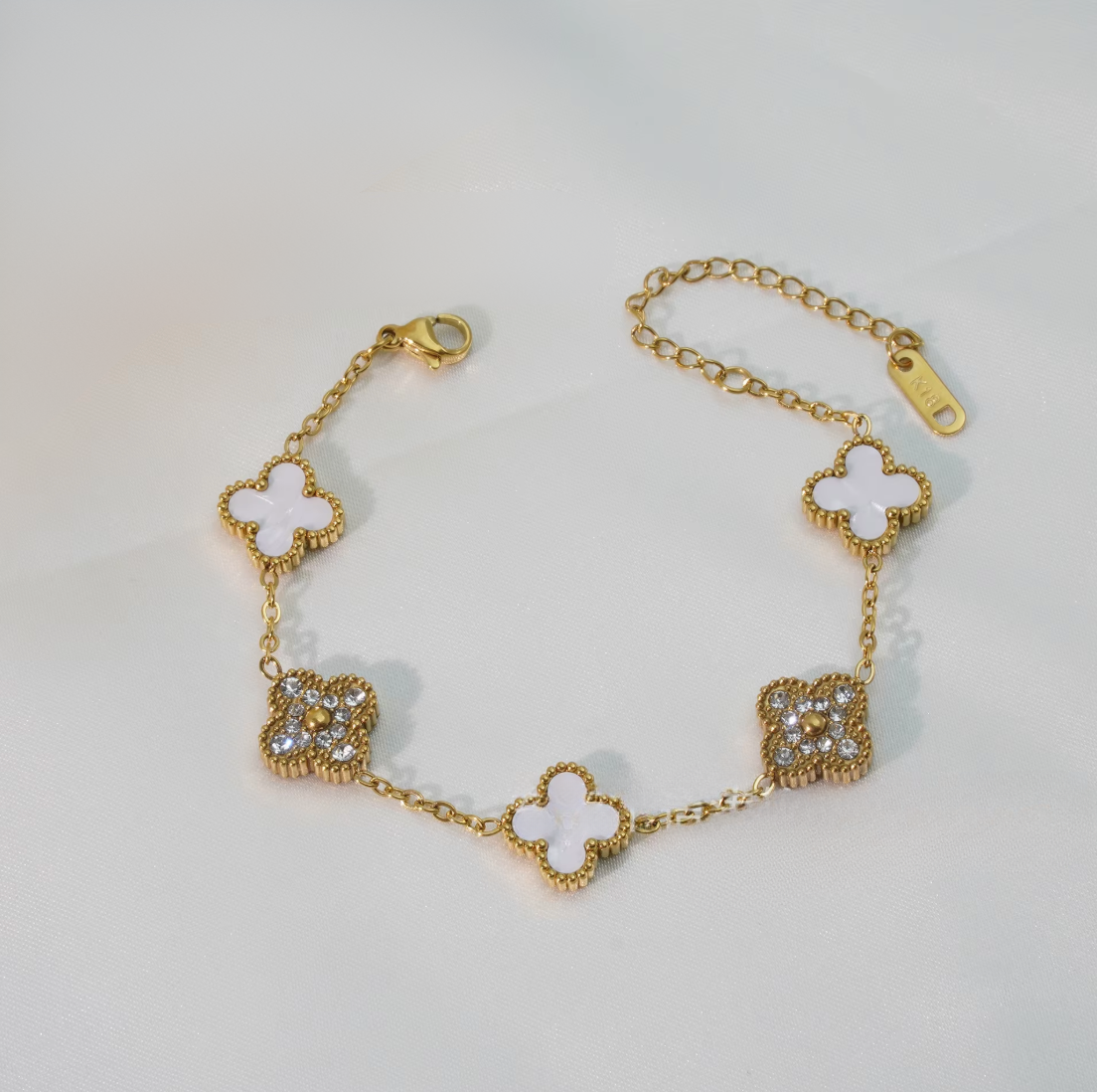 Luxe Double Sided Clover Bracelet