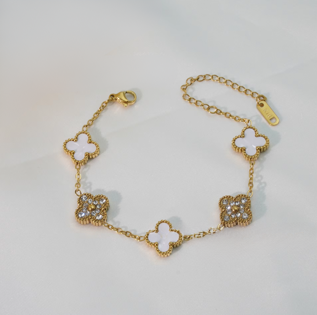 Luxe Double Sided Clover Bracelet