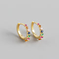 Mini Camille Sterling Silver Hoops