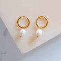 Classic Freshwater Pearl Hoops