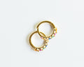 Mini Camille Sterling Silver Hoops