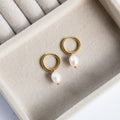 Classic Freshwater Pearl Hoops